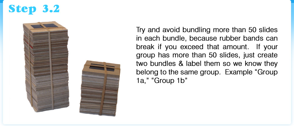 Easy Slide Preparation, Organizing, How to scan slides