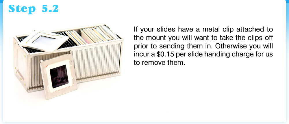 Easy Slide Preparation, Organizing, How to scan slides